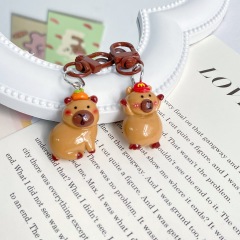 Brown button Ins sweet cartoon girlish USB flash drive pendant for students, best friend gift decoration