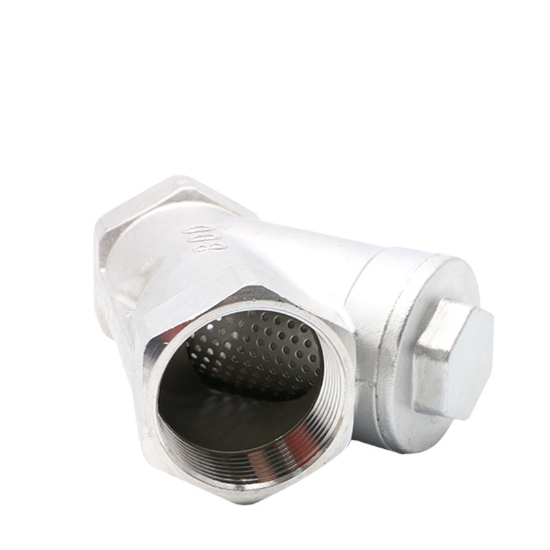 304不锈钢内螺纹丝口过滤器 高温蒸汽管道Y型过滤器配件4分6分1寸