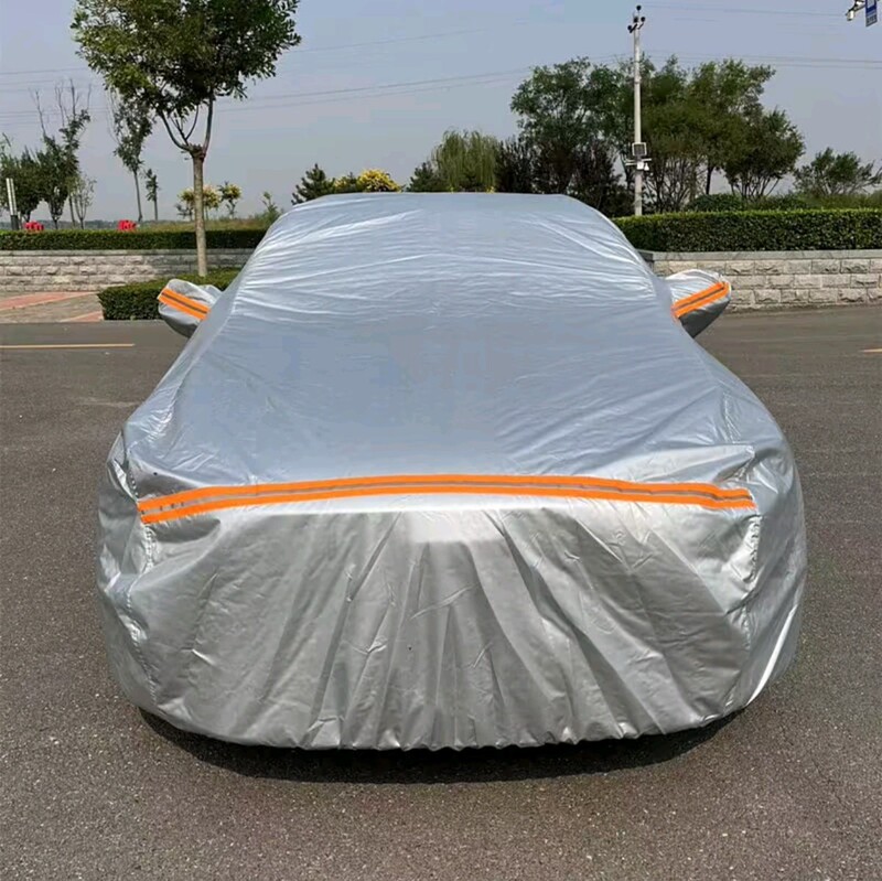 Canvas Car Cover, Rainproof, Heat-Insulating Oxford Cloth Full Cover, Sunshade Cover, Car Body and Roof Waterproof Cover