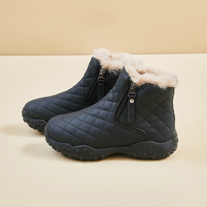 Botas de Nieve de Caña Alta para Mujer de PU Térmicas para Uso Diario