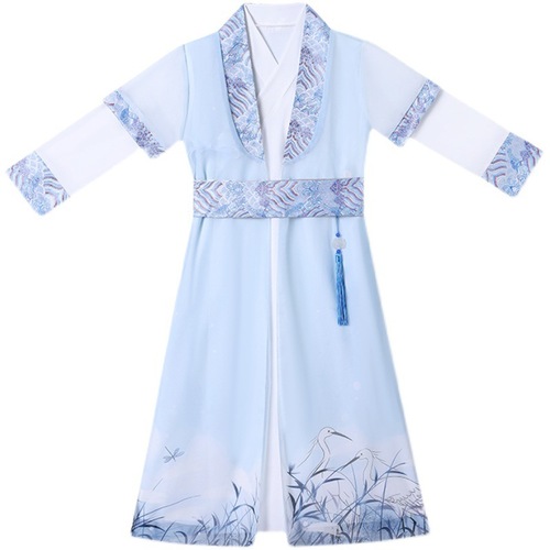 Hanfu, boys and children, three-character sutra performance costumes, girls, new baby Tang costumes, small books, children's costumes, traditional Chinese school uniforms