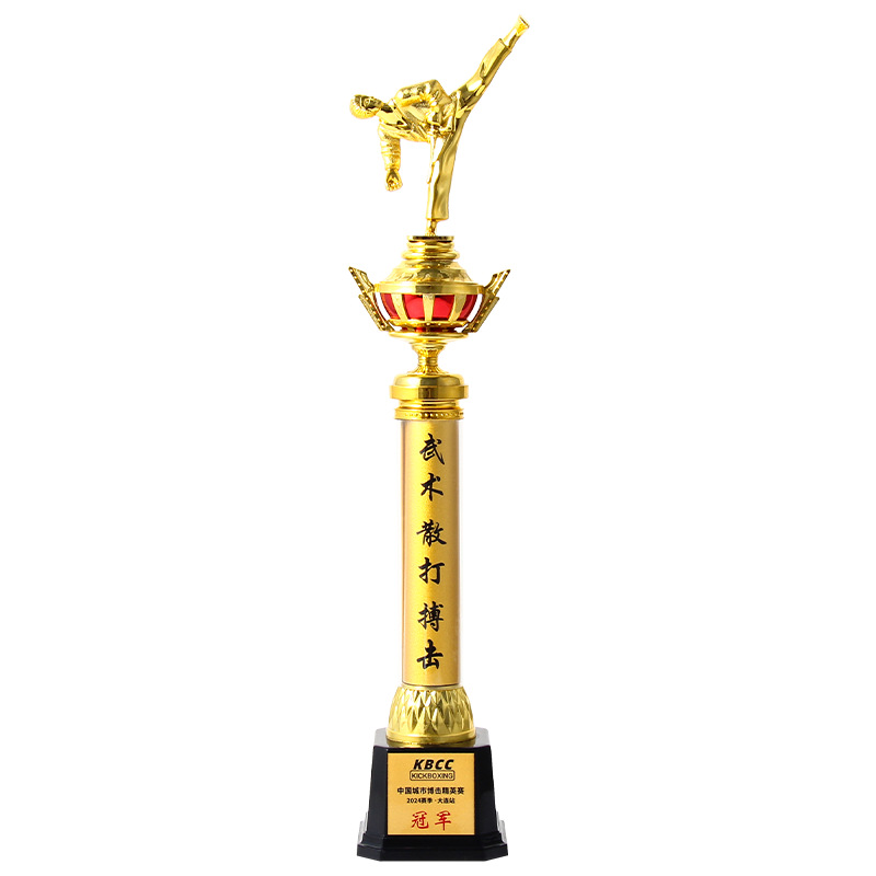 Nuevos eventos de taekwondo de arte marcial niños trofeos de plástico Jinmen trofeos de plástico concursos de artículos de recompensa creativos