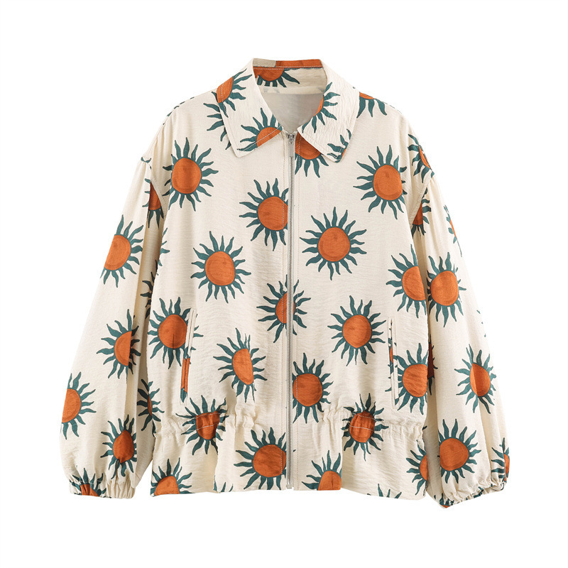 Foreign Trade European and American Style 2026 Autumn New Printed Bomber Jacket 7911155 Foreign Trade European and American Style 2026 Autumn New Printed Bomber Jacket 7911155