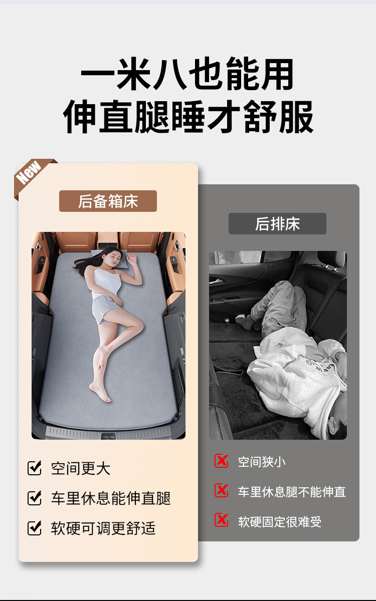 Suitable for Ideal L6 Mattress L7 Special Trunk Inflatable Bed Sleeping Pad Sleeping Artifact Rear Bed Camping Style Equipment