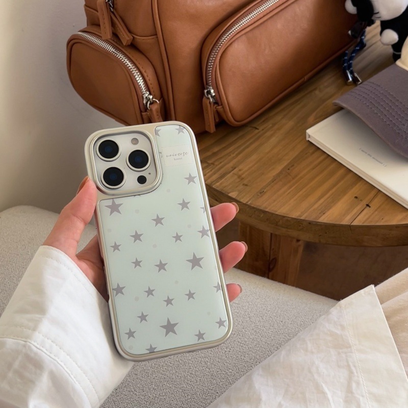 Hochwertige, galvanisierte Sternenhülle aus Kunstharz für iPhone 17 Pro Max, Fruit 16, 15, Niche 14, Girly_voghion.com