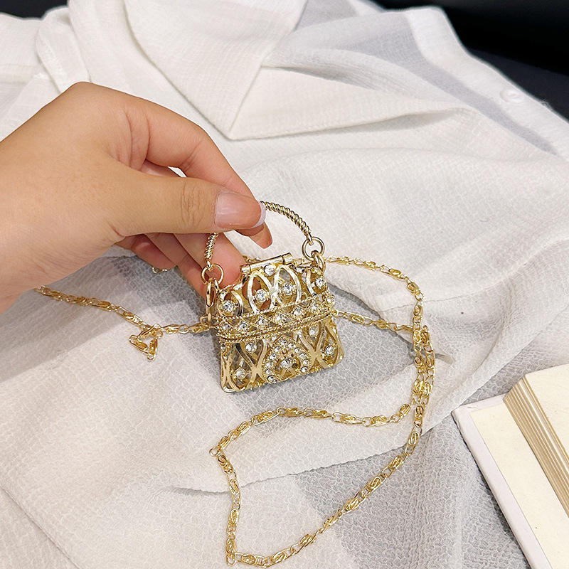 Mini Decorative Simple 2023 Spring/Summer New Fashion Banquet One Shoulder Chain Bag_voghion.com