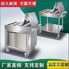 304不锈钢调料商用餐厅手推车移动饭店调味厨房多功能餐车小推车