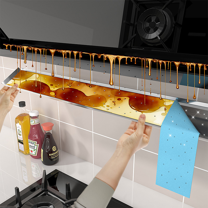 Special Oil-Absorbing Cotton for Range Hood, Thickeneded Universal Kitchen Integrated Stove Oil Tank Pad, Oil Box, Oil-Proof Felt, Oil-Absorbing Paper