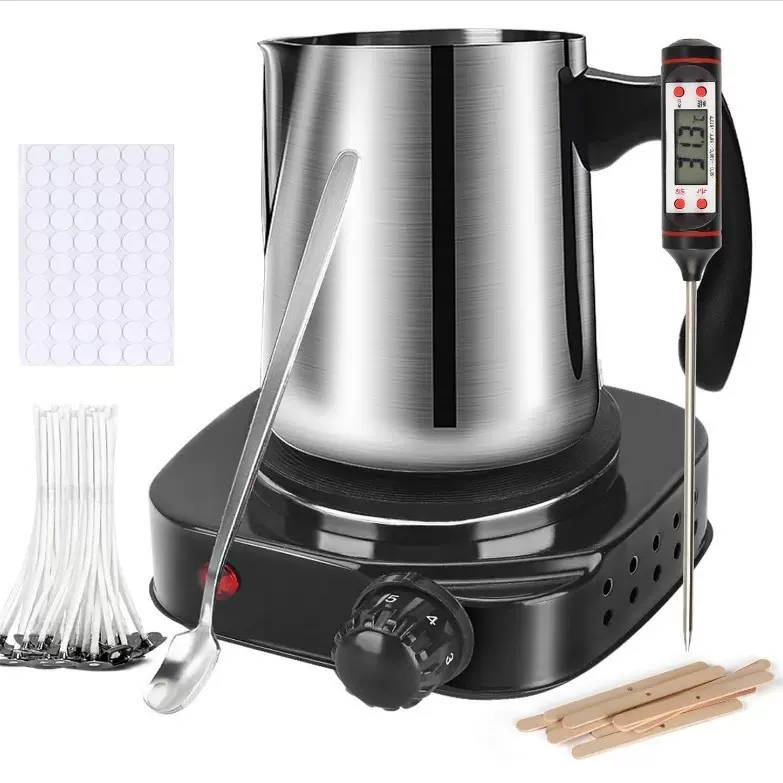 蜡烛制作工具包 DIY蜡烛制作用品900毫升蜡烛制作浇壶温度计搅拌