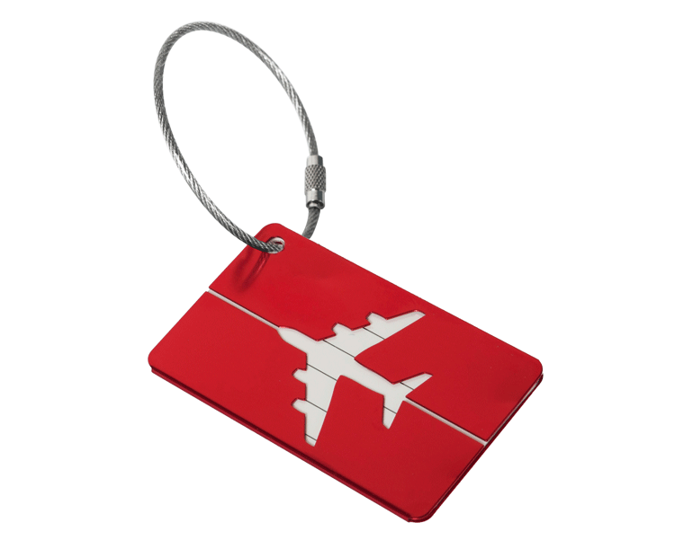 Viajar al extranjero, avión, aleación de aluminio, etiqueta de equipaje, equipaje, tarjeta de embarque, tarjeta de envío de metal
