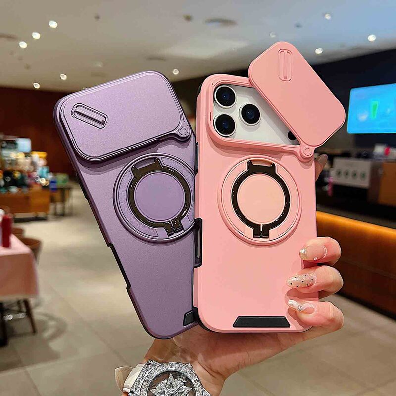 Suitable for Iphone17 12 13 14 Armor Phone Case 15Plus Hardware Bracket Apple 16Pro Protective Case