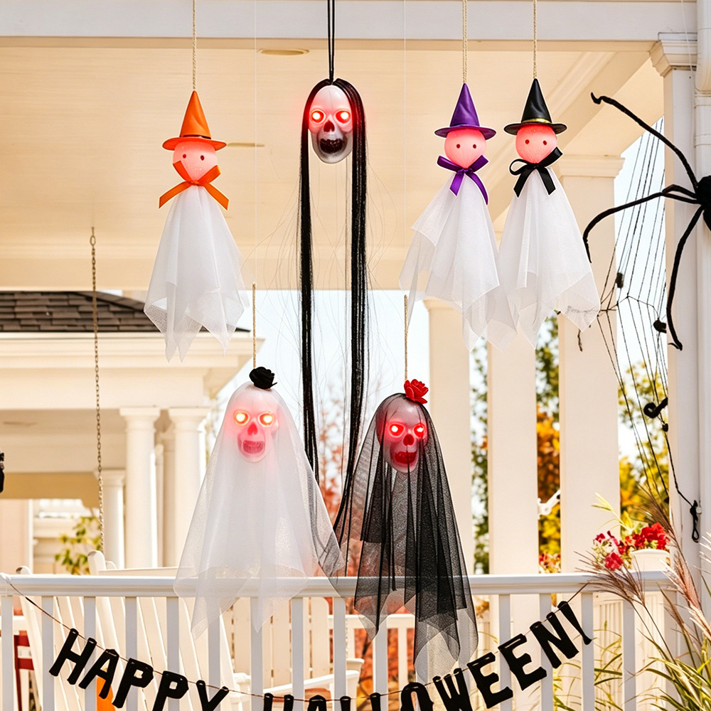 Halloween decoration luminous ghost hanging ghost blood clown witch…
