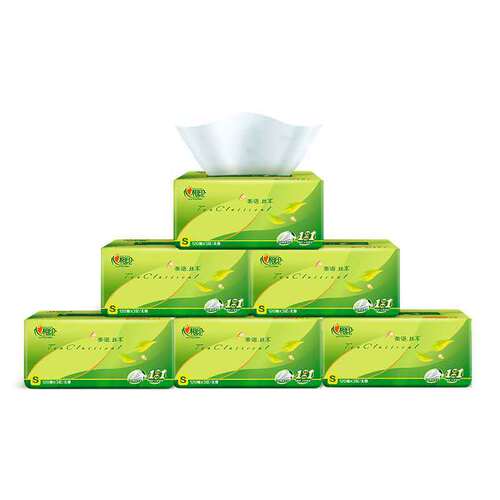 Heart-to-Heart Tissue Tea Language Facial Tissue Household Toilet Paper 20 Packs Per Box Wholesale Mother and Baby Tissue Box