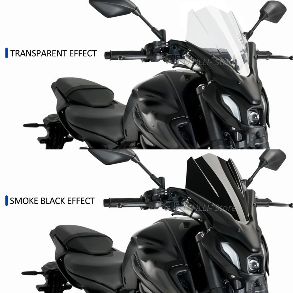 Motorcycle Modified Windshield Wind Deflector for Yamaha MT07 2021