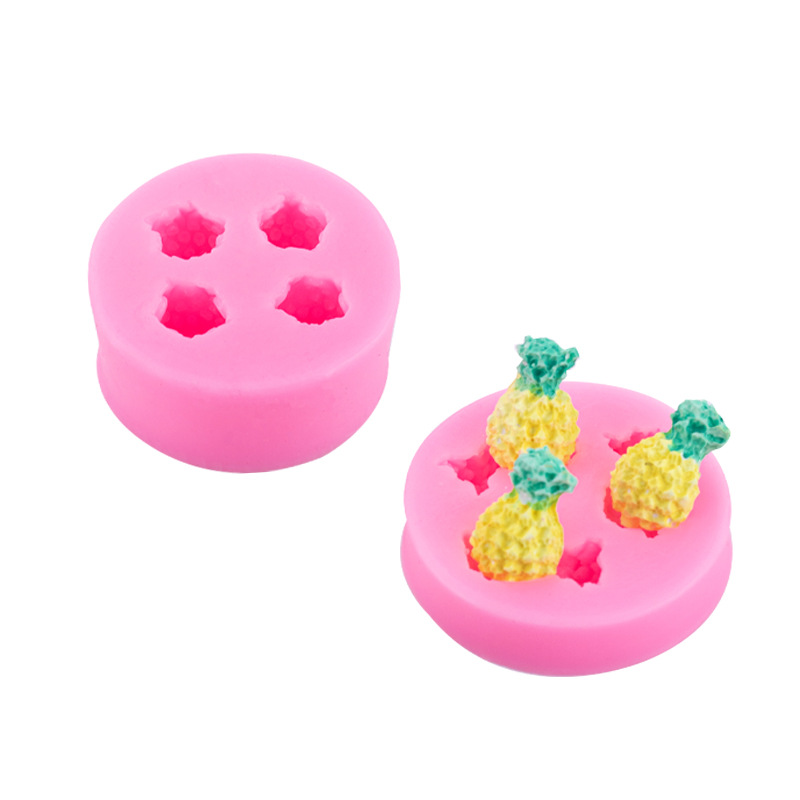 Simulación tridimensional fruta molde de silicona traje Fondant chocolate ritmo seco decoración de la torta Accesorios