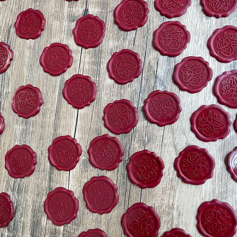 Bronce estereoscópico pegatinas de sello de pintura autoadhesiva relieve retro personalidad creativa DIY decoración carta de amor pegatinas de sello