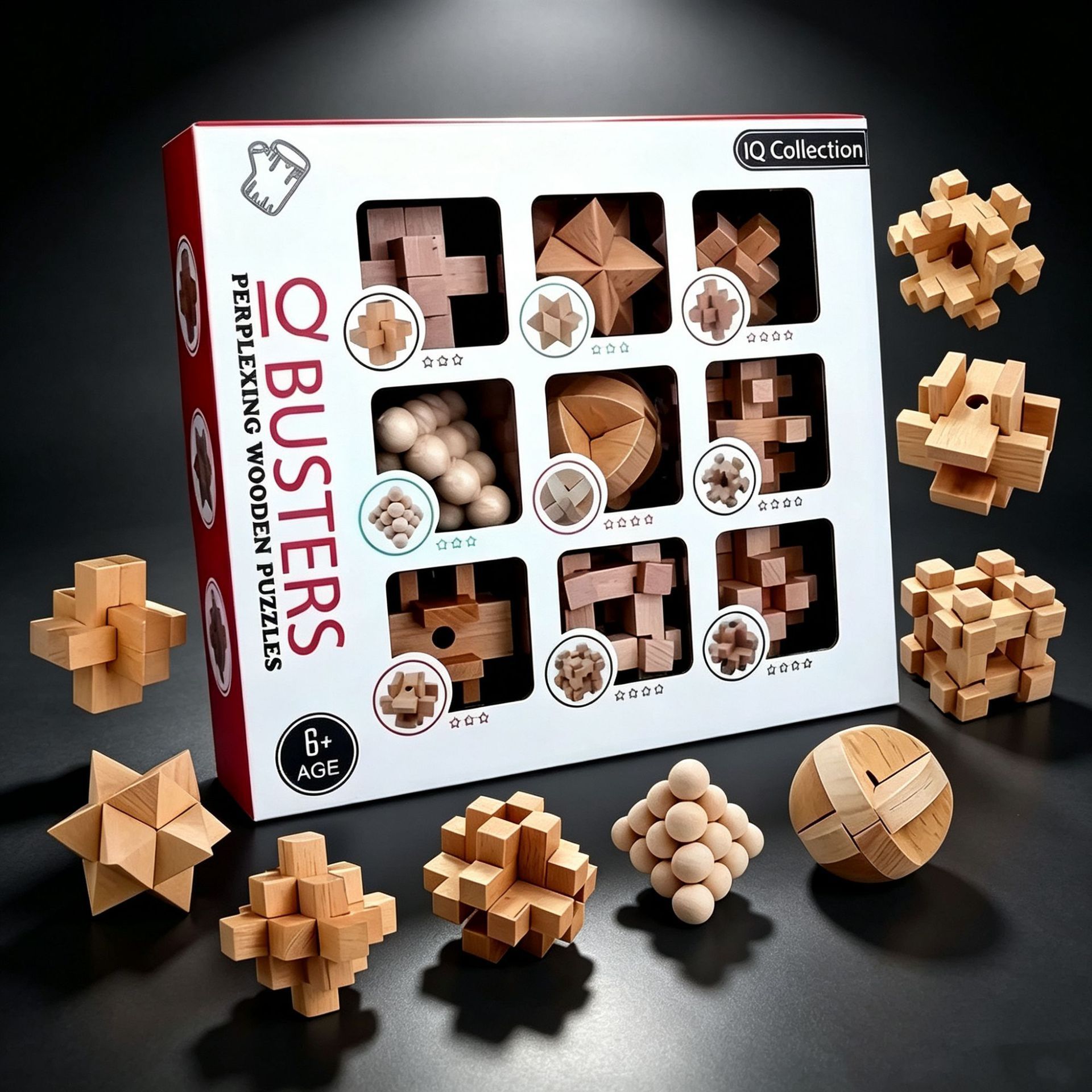 Juego de Rompecabezas de Madera de Haya Lu Ban Lock para Niños y Adultos image 3