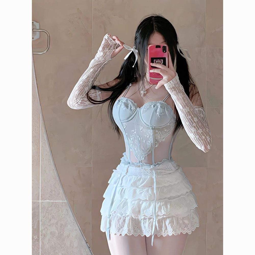Lace Sunscreen Ice Silk Sleeves Lace Sleeves Lace Gloves Hand Sleeves Lolita Lace Summer Thin UV Protection