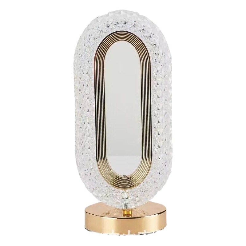 Suministro directo de fábrica simple estrella romántica ojos noche luz cristal dormitorio lámpara de noche ins chica lámpara de mesa táctil recargable