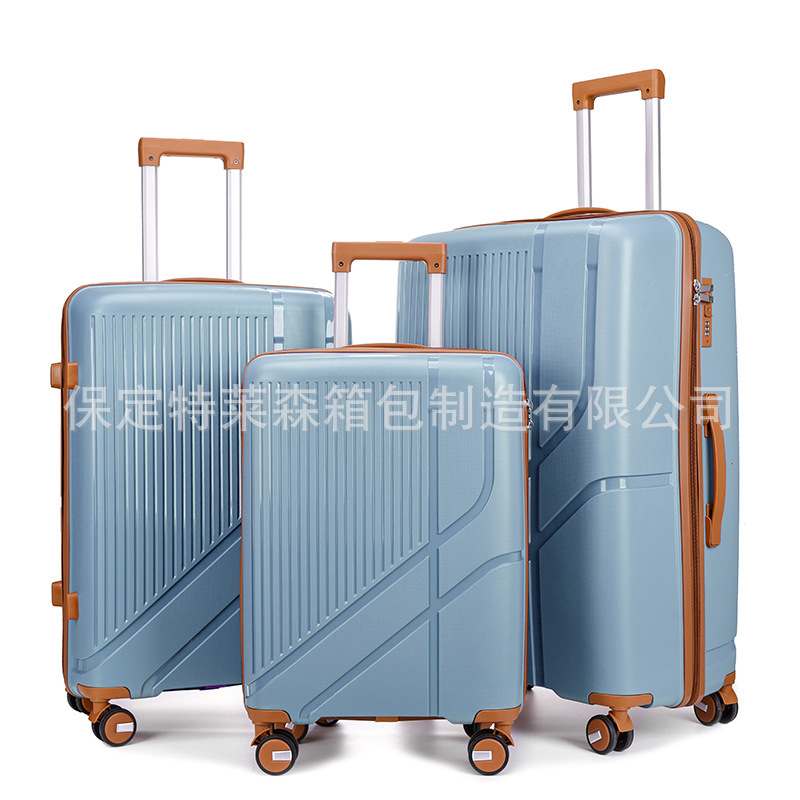 Luggage Suitcase 2025Pp Trolley Suitcase Travel Carry-On Large Capacity Silent Universal Wheels Three-Piece Set Essential Lightweight Luggage