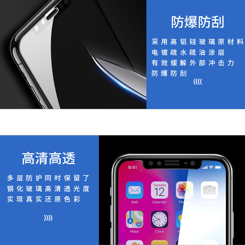 Aplicable a Red Mi NOTE12 Pantalla Completa pantalla de seda teléfono móvil película protectora Xiaomi 9PRO alta aluminio gran arco borde templado película