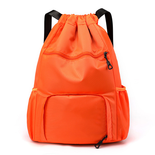 束口袋抽绳双肩包简易背包运动包防水轻便折叠健身旅行收纳篮球包