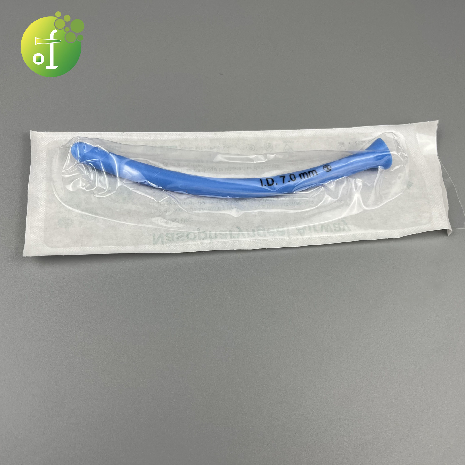 蓝色鼻咽通气道 PVC 7.0mm 吸塑包装 一次性使用导管