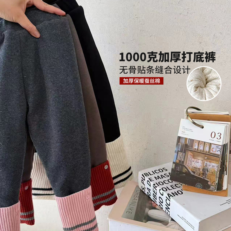 【零下20°防寒】女童打底裤棉裤冬季加绒加厚裤子休闲外穿保暖裤