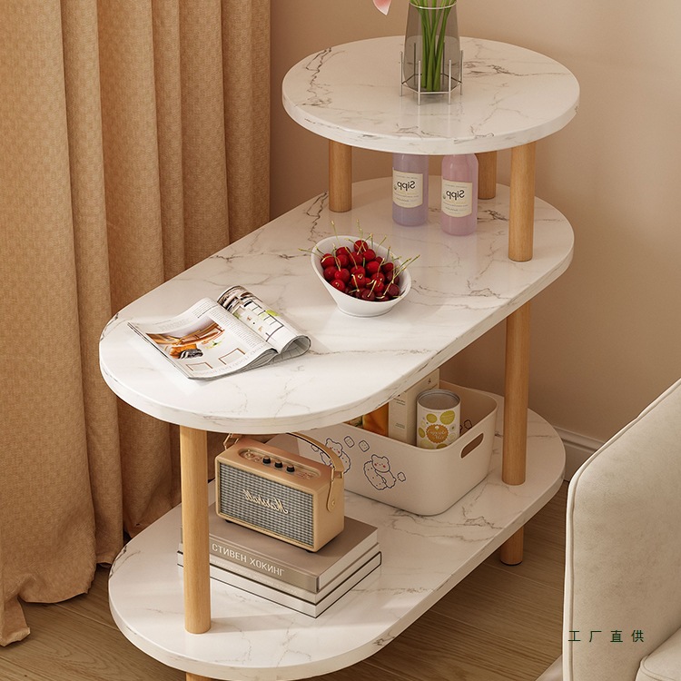 Sofa Side Table for Living Room, Small Table, Simple Coffee Table, Side Cabinet, Small Apartment Tea Table, Rental Room Storage Rack, Square Table