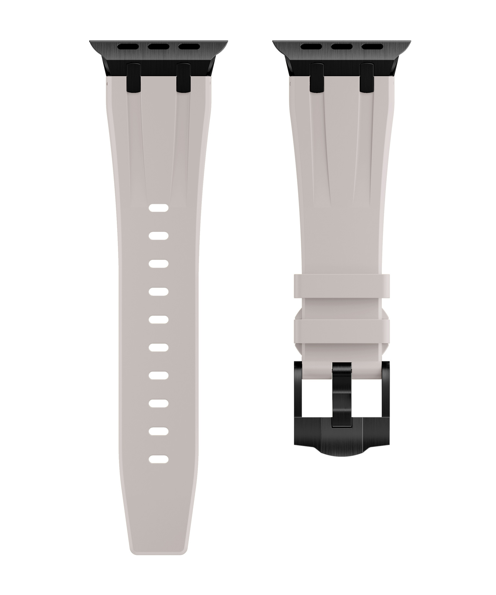 En stock para Apple Watch correa de silicona líquida cabeza de acero inoxidable Ultra Correa