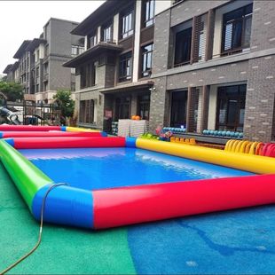 A8C Water Park Adult and Children's Slide Thickened Fishing Home Outdoor Water Play Inflatable Pool Super