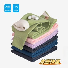 蚕丝羊毛儿童保暖裤中大童毛线裤男童女童德绒秋裤内穿校服打底裤