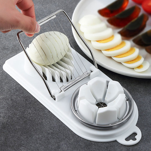 Flower-shaped egg slicing tool, multi-petal egg divider, century egg peeler, multi-purpose household egg slicing tool