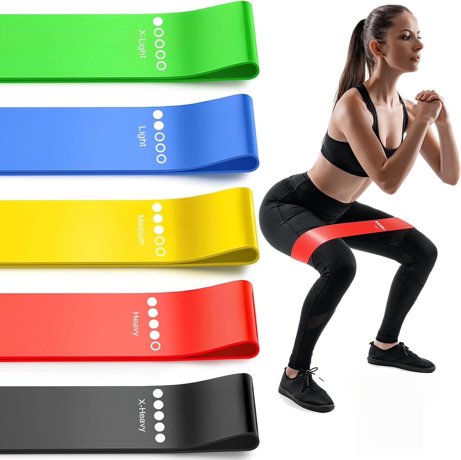Amazon Silicone Elastic Band for Sports and Fitness, Hip Lift Resistance Training, Pull Band, Yoga Shoulder Opening, Stretching, Butt Lift