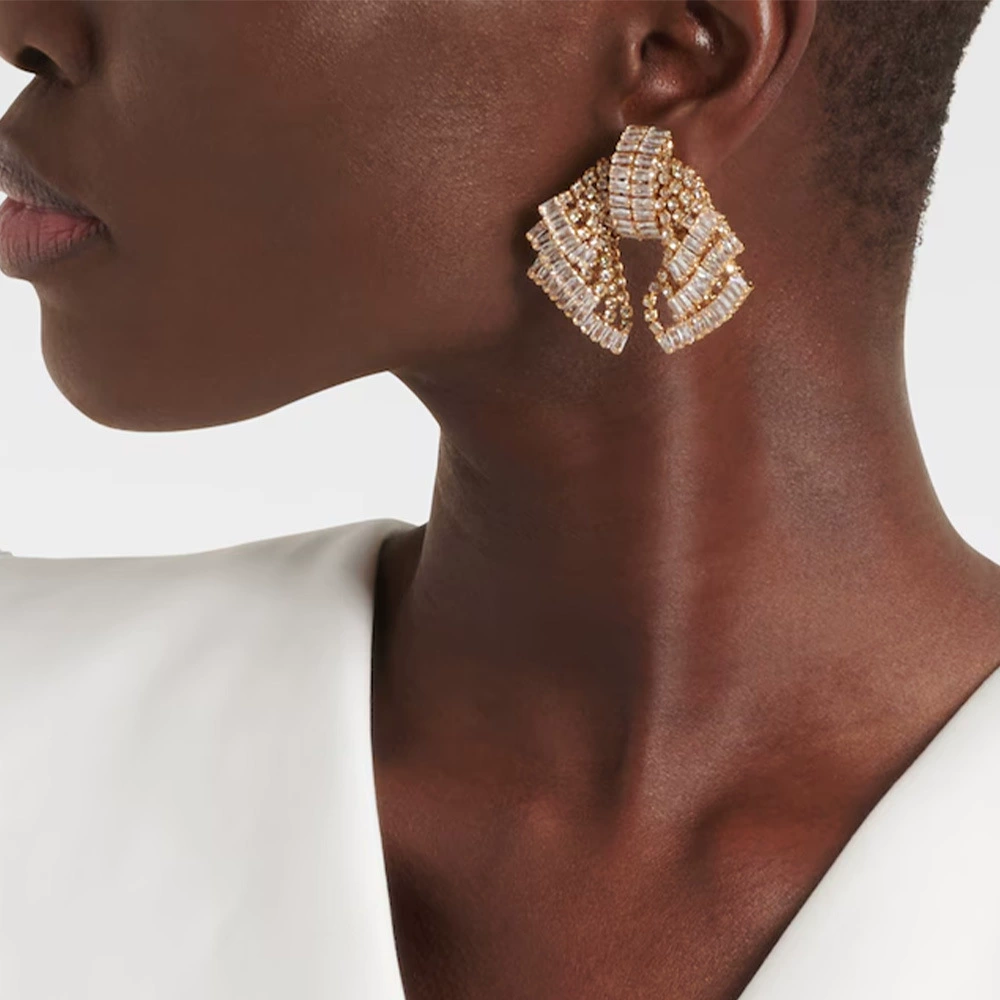 Французские изысканные серьги-бабочки с бриллиантами