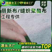丽新布购物袋包装袋RPET无纺布鞋材面料屋面防水材料缝织聚酯布