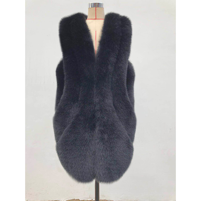 Damenbekleidung Herbst und Winter neue Pelz Damen Casual Fashion Pelzweste_voghion.com