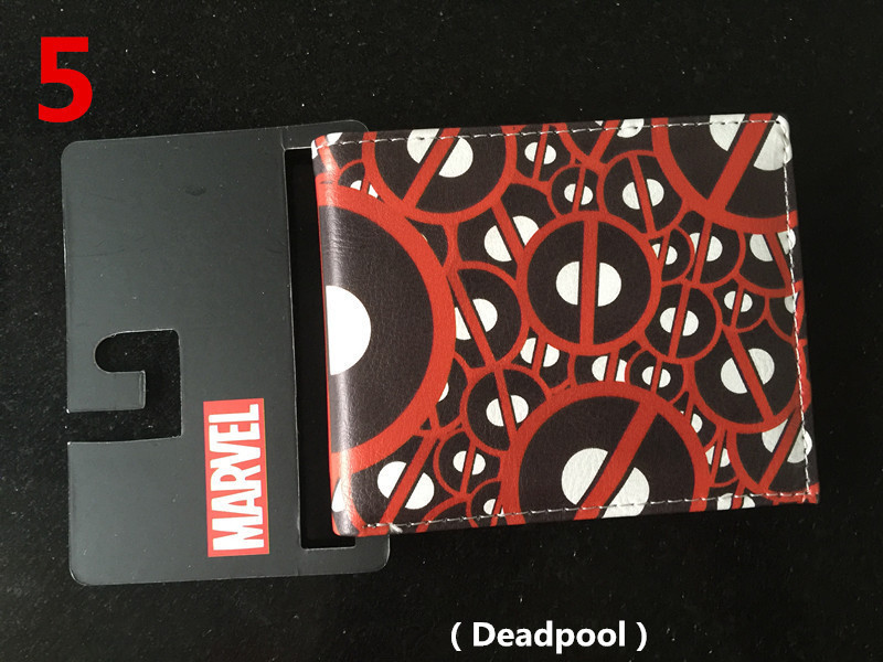 Deadpool deadpool cartera corta Marvel Avengers superhéroe pu cambio cartera
