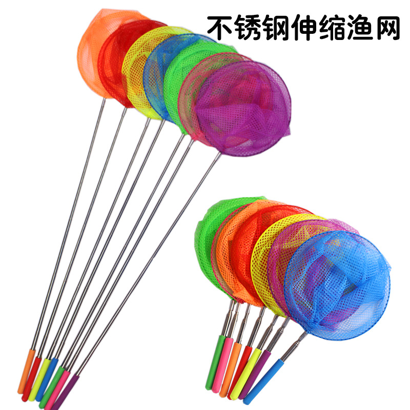 Telescopic fishing net stainless steel