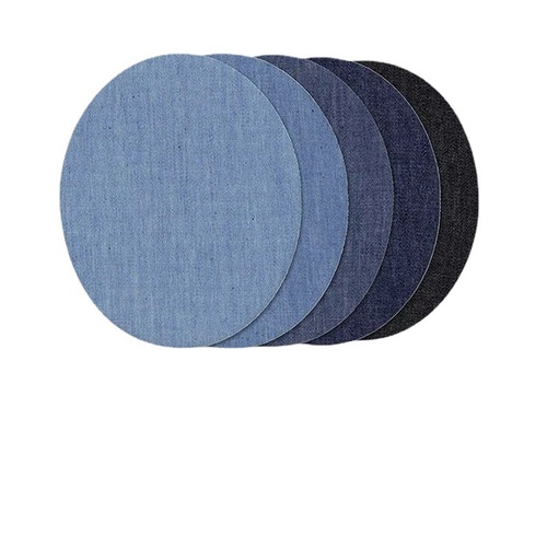 Washed denim embroidery cloth elbow DIY random cutting embroidery patch rectangular clothing elbow patch patch