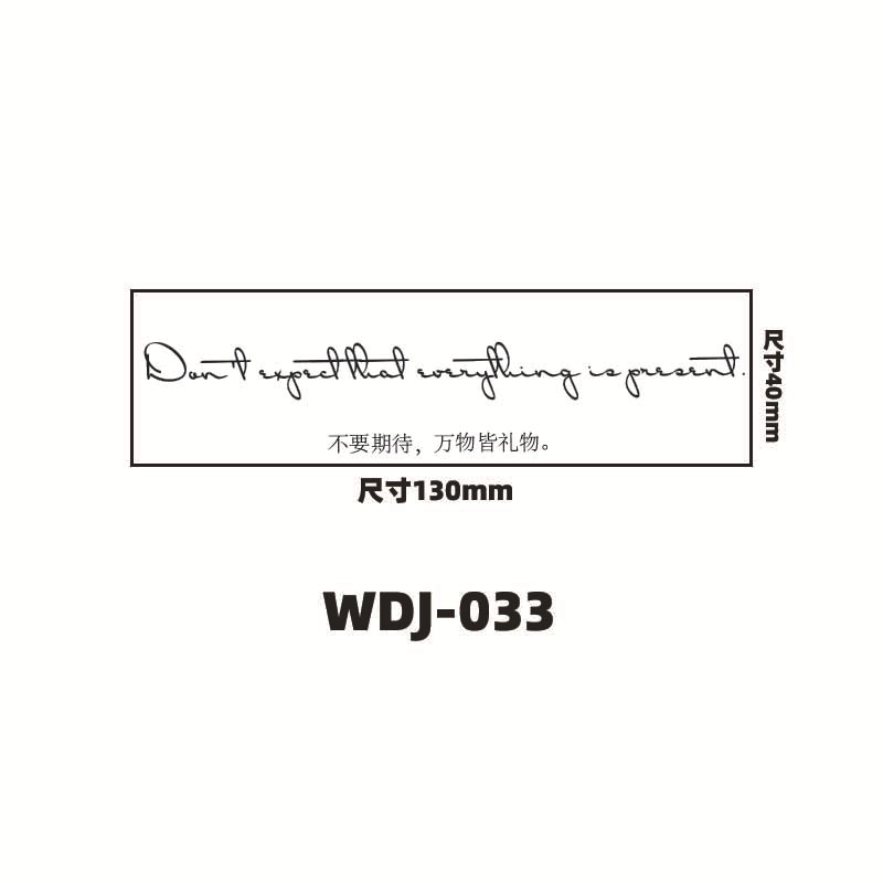 Jugo de hierbas pegatinas de tatuaje letras inglesas pegatinas de tatuaje de clavícula de la mano de espalda alta sensación impermeable a prueba de sudor semipermanente