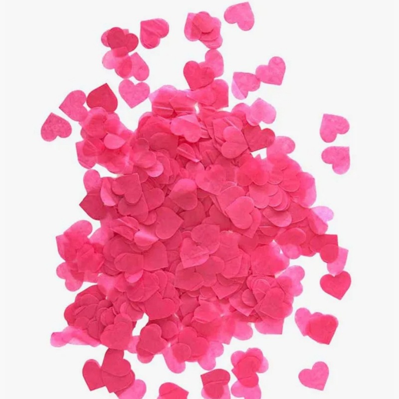 10g colorido 2.5cm confeti de amor fiesta de bodas de San Valentín sosteniendo pétalos globos transparentes relleno de bola de olas