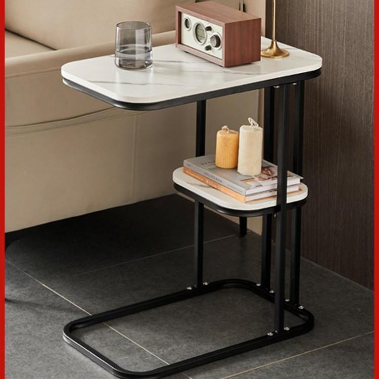 Pequeña mesa de café sala de estar Luz de lujo moderno simple sofá mesa lateral móvil mesa de esquina de hotel mesita de noche gabinete lateral mesa de apartamento pequeño