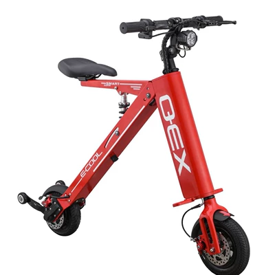 Electric Scooter, Two-Wheeled Qatlanan elektrik skuterlər - red
