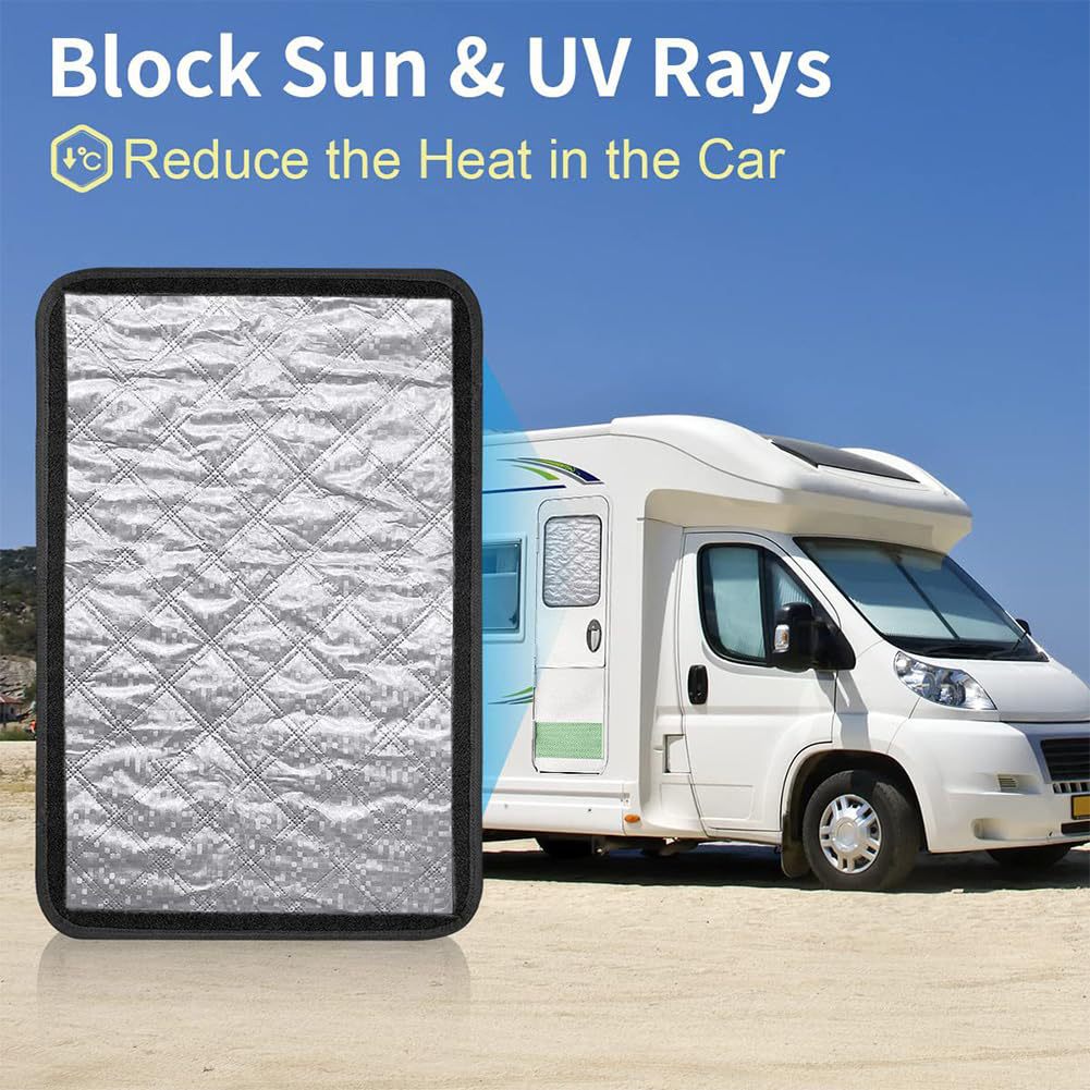 Cross-Border Rv Blackout Aluminum Foil Window Foldableable Sunshade Travel Camping Style Side Shield Suitable for Rv Car Sunshade