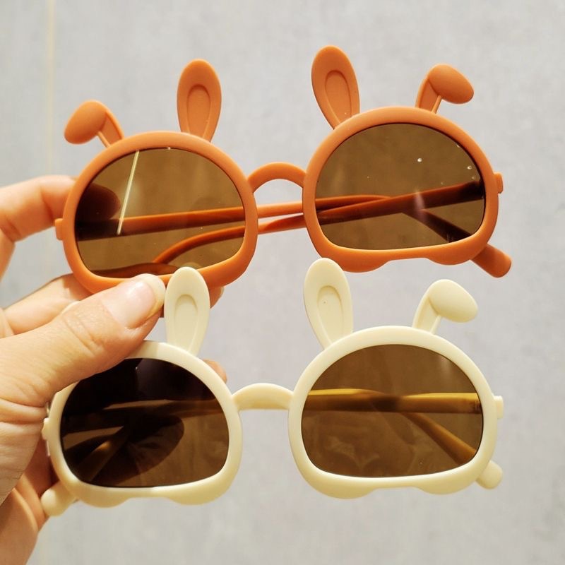 Children's glasses, sunglasses for babies, summer sun protection, shaded glasses, cute rabbit ears, girls' sunglasses, take photos, stylish look