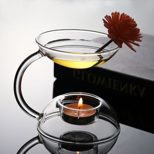 European high-temperature resistant transparent glass household incense lamp romantic aroma diffuser candle hotel restaurant essential oil diffuser