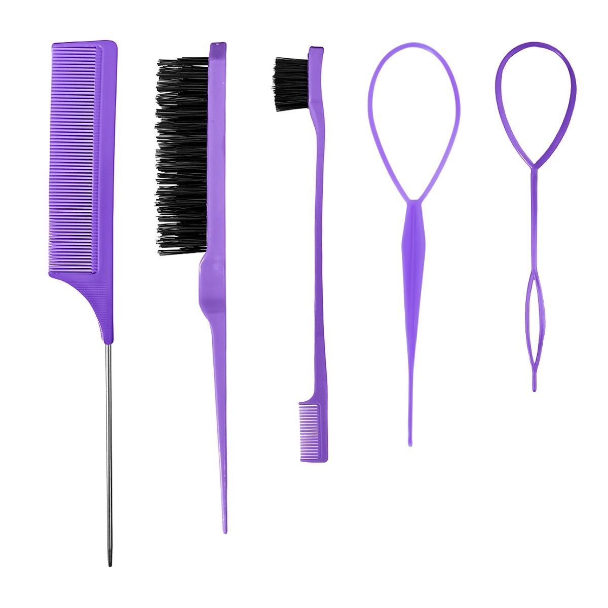 Juego de Peines para Peinado y Peluquería de Plástico image 5