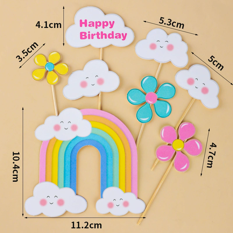 [网红海绵宝宝派大星蛋糕装饰摆件儿童男孩女孩生日甜品台烘焙插牌]