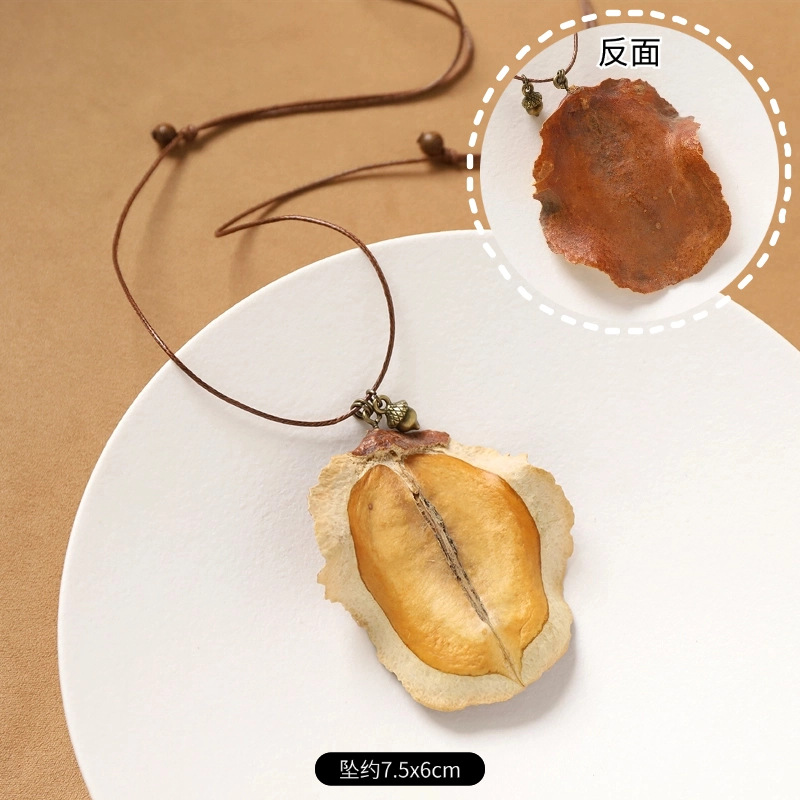 2-plant necklace (jacaranda fruit)